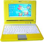 View Item Lexibook 128MB Ram 2GB HDD 7" Screen in Yellow 'My First Laptop'